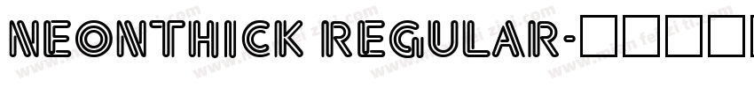 NeonThick Regular字体转换